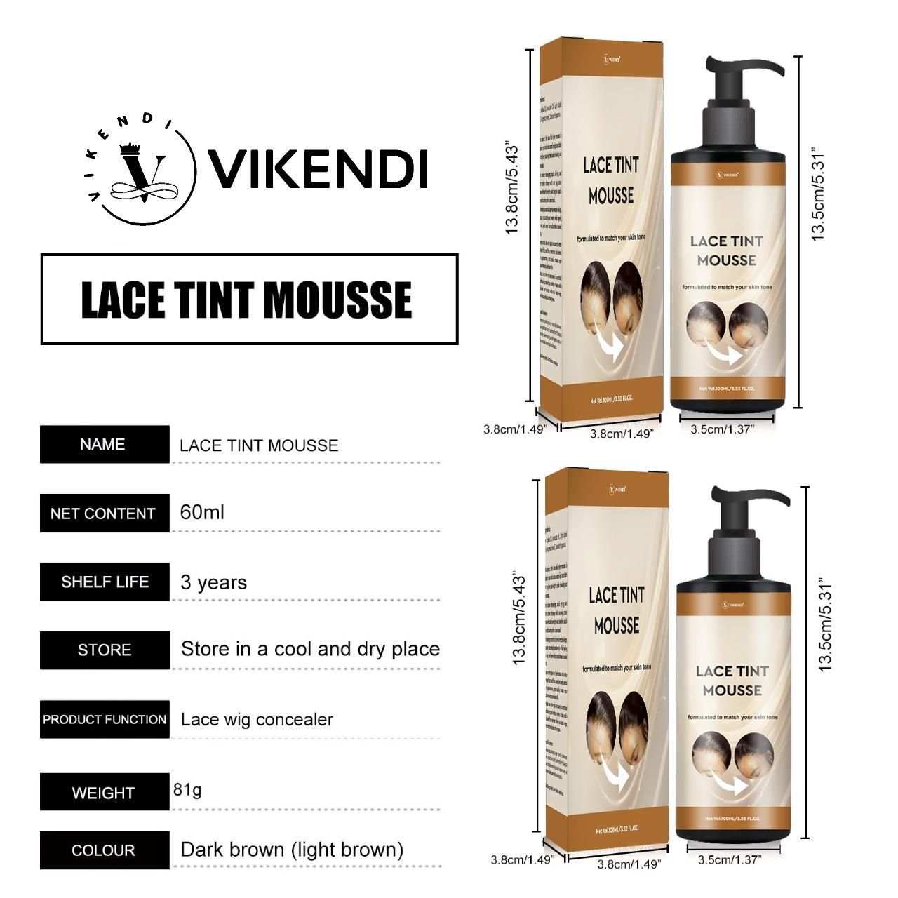 Lace Tint Mousse 200ML Pack of 2